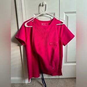 Figs ultra rose scrub set. Catarina top size small, Zamora joggers size medium.